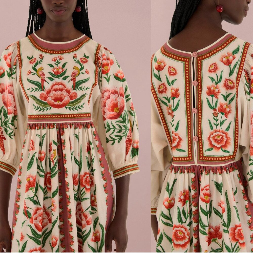 Farm Rio Ainika floral maxi dress - Picture 4 of 15
